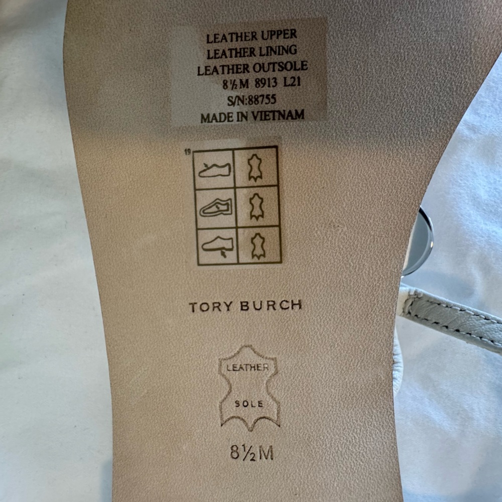 Tory Burch Capri Multi Strap Sandal Sz 8.5 - Picture 7 of 15